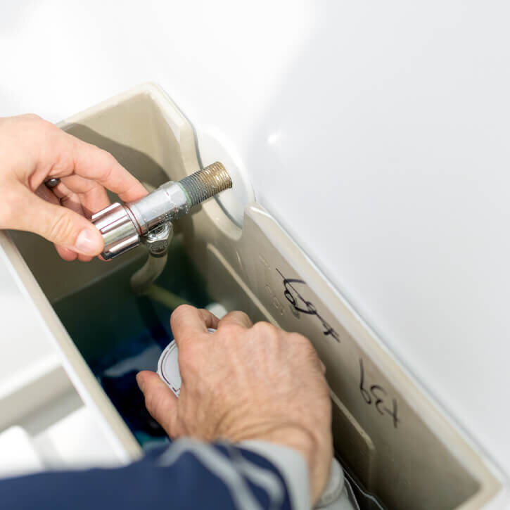 Repairing Toilet Cistern