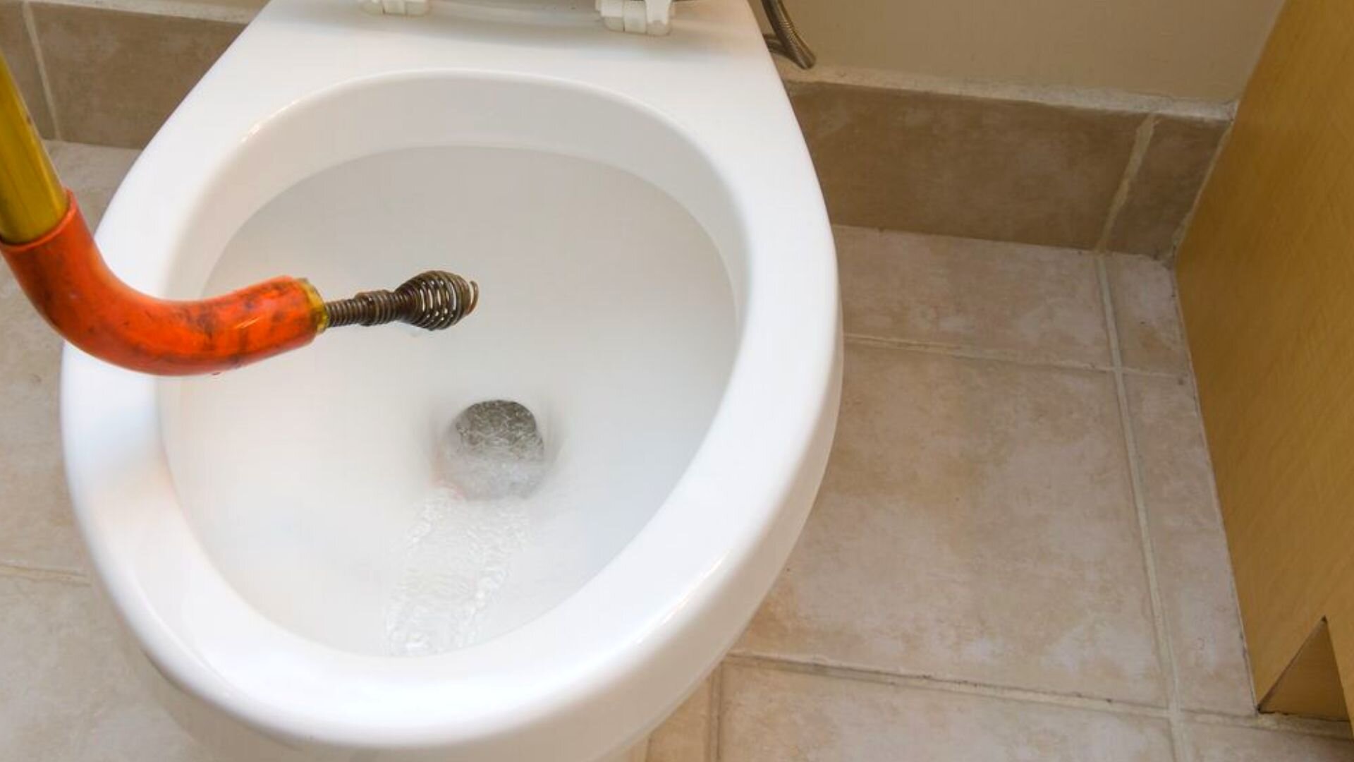 2023 03 Unclogging Toilet With Drain Snake Unclogging Toilet Drain Snake